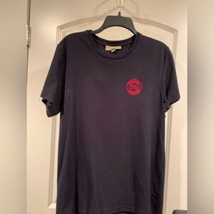 Burberry Teens Logo Embroidered Organic Cotton T- Shirt